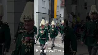 Bächtlefest 2023 Bad Saulgau  Spielmannszug  Musikcorps  Bürgerwache und Stadtgarde zu Pferd [upl. by Yelwar]