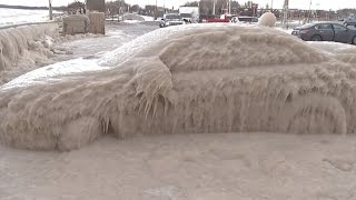 Watch The Infamous Ice Car Be Liberated From Frozen Shell [upl. by Nayk]