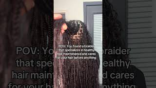 Dallas braider alopeciabraider braids bohobraids [upl. by Reidid]