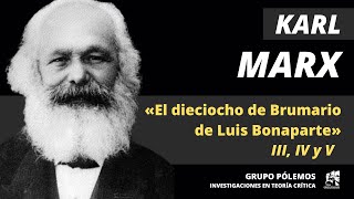 Karl Marx y El dieciocho de Brumario de Luis Bonaparte  Taller de lectura  Parte 2 [upl. by Jacynth]