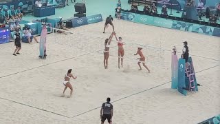 Paris Olympics MelissaBrandie vs Álvarez MMoreno  Beach Quarterfinals Highlights [upl. by Vance]