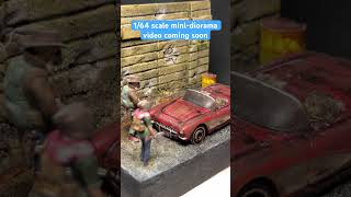 Postapocalyptic 1956 Chevy minidiorama video is out now on my YouTube channel 😊 miniature 164 [upl. by Anaerb]