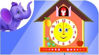 The Clock  Nursery Rhyme with Lyrics amp Sing Along [upl. by Bab]