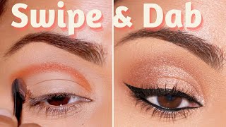 Heres How to Apply EYESHADOW FOR BEGINNERS Easy Swipe and Dab Technique [upl. by Daas]