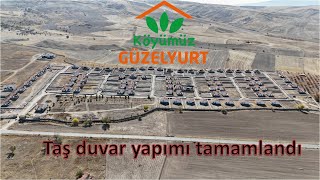 Köyümüz Güzelyurt quotTaş duvar yapımı tamamlandıquot Drone görüntüleri Video46 29102024 [upl. by Quintina]