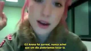 Hayley Williams Video Blogging LEGENDADO paramorecombr [upl. by Lem533]