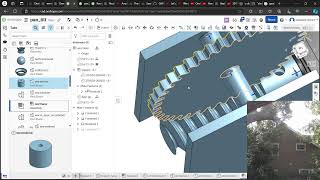 CAD worm drive in onshape [upl. by Cirdor]