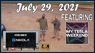 Nikola Semi Pilot Factory Construction Site July 29th 2021  Drone Footage of 900 AM [upl. by Anwat748]