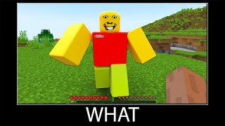 Minecraft wait what meme part 321 realistic minecraft Roblox [upl. by Friend86]