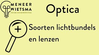 Natuurkunde uitleg Optica 3 Verschillende soorten lichtbundels en lenzen [upl. by Noir]