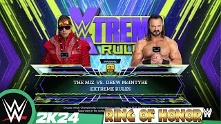 WWE ringofhonor  The Miz VS Drew Mcintyre [upl. by Acirej]