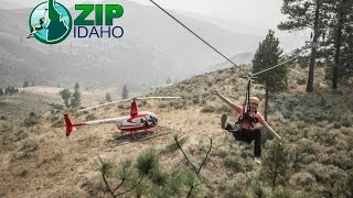 HeliZipping Zip Idaho [upl. by Ahsiekel115]