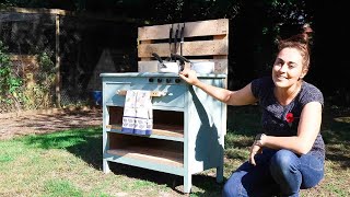 Homemade Mud Kitchen DIY Cheap amp Easy  The Carpenters Daughter [upl. by Ahcatan]