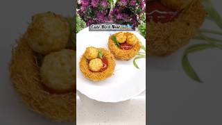 Viral Recipe Of Bird Nest Recipe shorts recipe birdnest potatosnacks youtubeshorts [upl. by Nuahsyar]