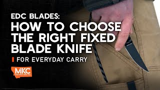 EDC Blades How to Choose the Right Fixed Blade Knife for Everyday Carry [upl. by Jonell]