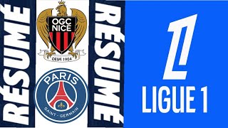 OGC Nice  PSG 11 Résumé et Buts  Ligue 1 2425 [upl. by Aicram]