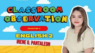 synonyms and antonyms grade 2 quarter 3 week 3 classroom observation 2024 [upl. by Trabue]