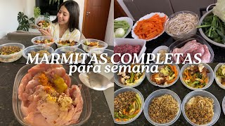 MARMITAS COMPLETAS PARA SEMANA  Cardápio simples prático e econômico [upl. by Secundas153]