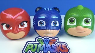 Pijamaskeliler koca kafalar yumuşak oyuncak sürpriz top kesiyoruz Pjmasks top kafalar içinde ne var [upl. by Maryann]