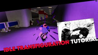 How To Use Idle Transfiguration  Jujutsu Shenanigans [upl. by Flieger749]