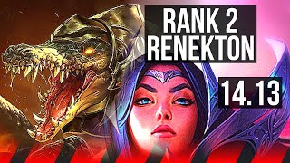 RENEKTON vs IRELIA TOP  Rank 2 Renekton Rank 7 402  NA Challenger  1413 [upl. by Eatnoj]