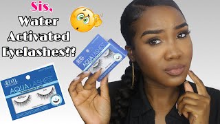 BUT DOES IT WORK  Ardell AQUA LASHES Review  First Impression  Eyelashes For Beginners [upl. by Krock473]