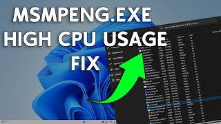 How To Fix MsMpEngexe Antimalware Service High CPU Usage on Windows 11 [upl. by Donny294]