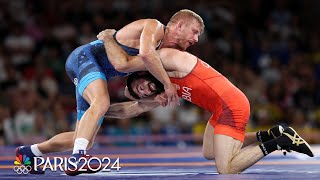 Kyle Dake brings bronze to United States in mens freestyle 74kg wrestling class  Paris Olympics [upl. by Frederich]