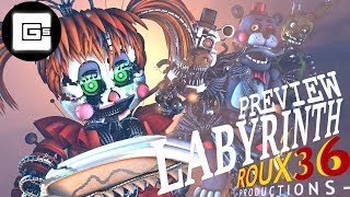 FNAFSFM Labyrinth  CG5  Roux36 Animations PREVIEW [upl. by Einnep]