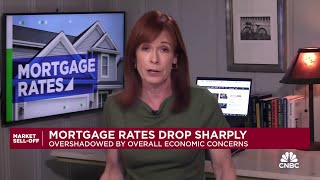 Mortgage rates dropped sharply amid market downturn [upl. by Miner]