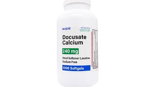 Major Docusate Calcium Stool Softener Laxative  240 mg [upl. by Yde]