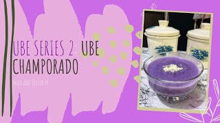 Ube Champorado With Coconut Milk [upl. by Nnylhsa]