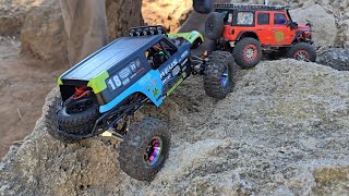 Bronco Ultra4 Meus MB18 amp Jeep Rubicon Kyosho MiniZ  Friendly Crawling Session 2 Part 2 [upl. by Elnore190]