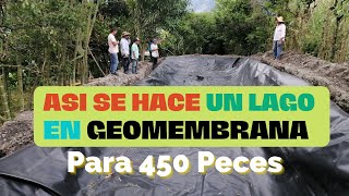 ASÍ SE HACE UN LAGO EN GEOMEMBRANA [upl. by Tavey]