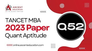 Q52 TANCET 2023 MBA Paper Solution  Geometry Mensuration [upl. by Anillehs]