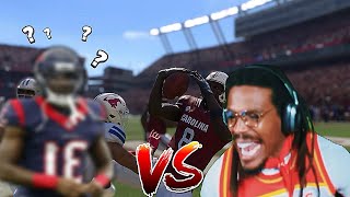 Cam Newton vs Former NFL Player Gets Heated  College Football 25 [upl. by Idnis]