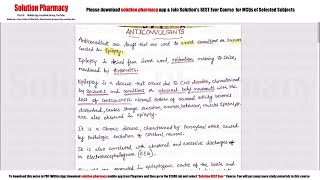 Class 55 Anticonvulsant Drugs Chemistry  Medicinal Chemistry 01  B Pharmacy 04th Semester [upl. by Cicero]