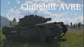 War Thunder  Churchill AVRE 230mm Early Test Drive [upl. by Ahseim]