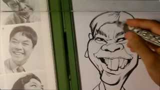 How to Draw a Caricature  Caricature Demonstration [upl. by Norrad575]