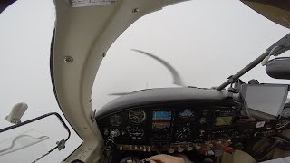 Mooney M20E IFR Flight to Spokane Actual IMCILS ApproachKSFFRain [upl. by Munford]