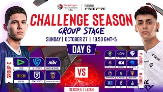 Free Fire Challenge Season Day 6  Season 5  LATAM [upl. by Esineg107]