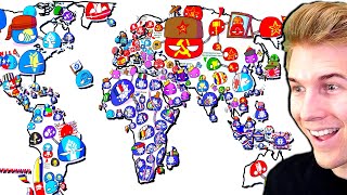 World Map but its filled with Political Ideology Balls [upl. by Kimmi]