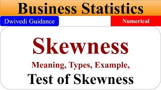 Skewness in Statistics Skewness of Frequency skewness meaning test of skewness business stats [upl. by Eirallih]