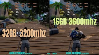 3200MHz 4x8gb vs 3600MHz 2x8gb RAM [upl. by Stacey248]