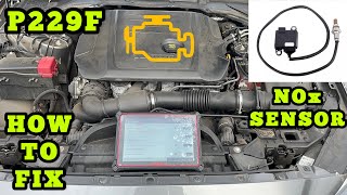 Jaguar XE XF P229F NOx Sensor Circuit Range Performance Bank 1 Sensor 2 [upl. by Tyrus]