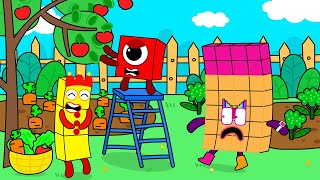 Stop it Numberblocks 1 Do not steal Apples  Numberblocks fanmade Coloring Story [upl. by Hertz]