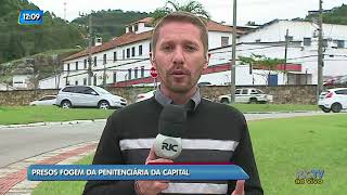 Sete presos fogem da penitenciária de Florianópolis [upl. by Mackler667]