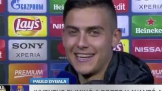 Dybala se confunde de idioma en entrevista  Lukita Futbol 987 [upl. by Llewon96]