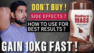 Dont Buy Endura Mass Weight Gainer  How to Use Endura Mass GAINER  Gain 8kg to 10kg Fast [upl. by April918]