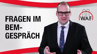 BEM Gespräch Mit welchen Fragen muss man rechnen  Betriebliches Eingliederungsmanagement [upl. by Patsy]